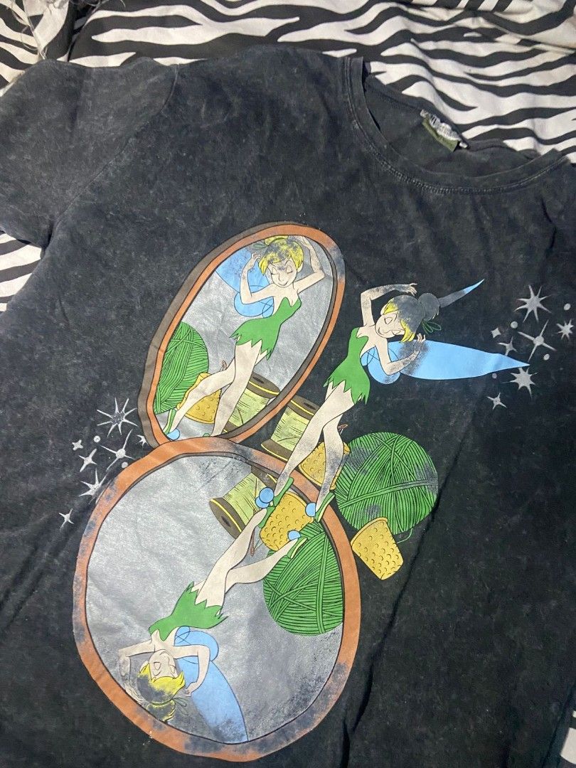 Zara disney Tinkerbell acid wash on Carousell