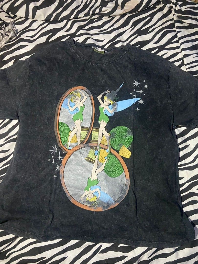 Zara disney Tinkerbell acid wash on Carousell