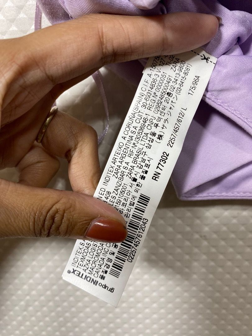 ZARA LILAC CROP TOP on Carousell