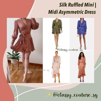 zimmermann sueded asymmetric wrap silk mini dress Zimmerman Silk Wrap Mini Dress Ice Blue – blueandcream main image 0