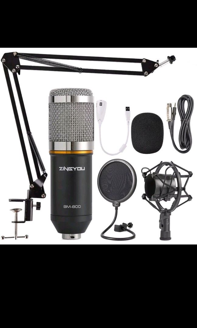 Set　BM-800　Kit　(Microphone　Mic　Studio　Brocasting　Carousell　for　Audio,　Microphone　(Black)),　ZINGYOU　on　Recording　Condenser　Bundle,　Microphones