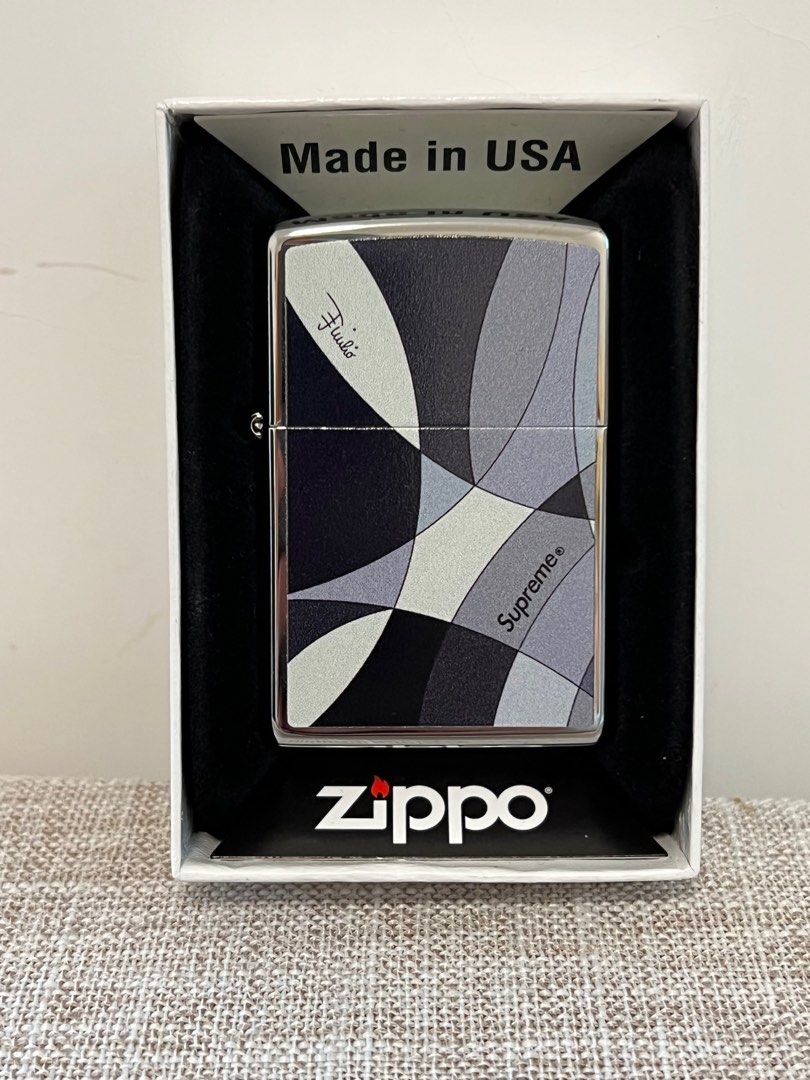 全新Zippo Supreme x Emilio Pucci Black, 名牌, 飾物及配件- Carousell