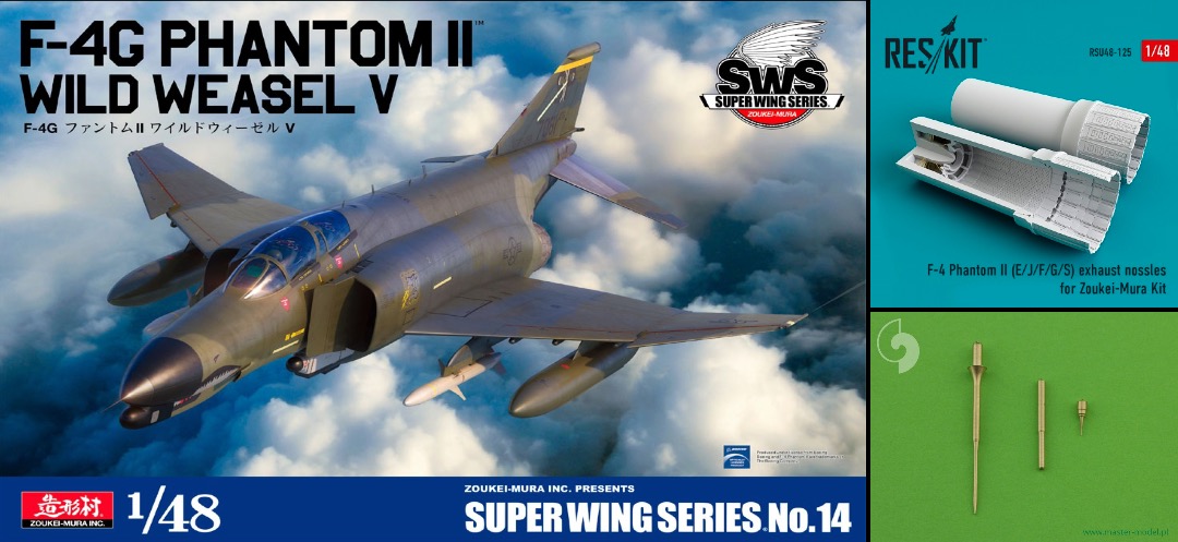 F-4G PHANTOM II WILD WEASEL 細う V 1/48