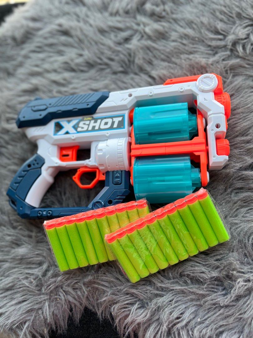 Zuru X Shot double barrel, Hobbies & Toys, Toys & Games on Carousell