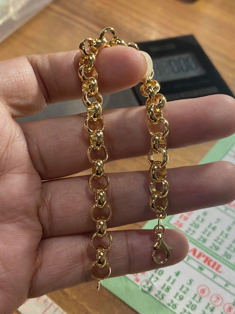 18K SAUDI GOLD TAUCO BRACELET Women s Fashion Jewelry