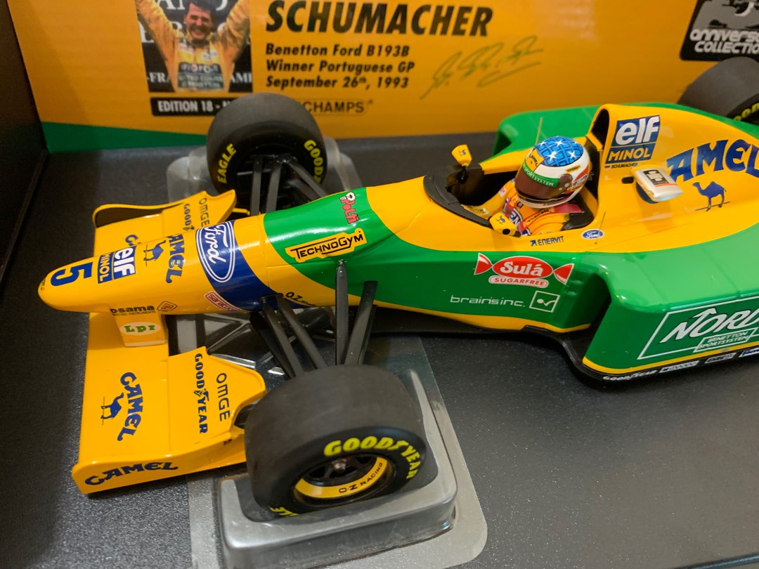 1993年1/18 Minichamps PMA Benetton Ford b193B Portugal gp Michael 