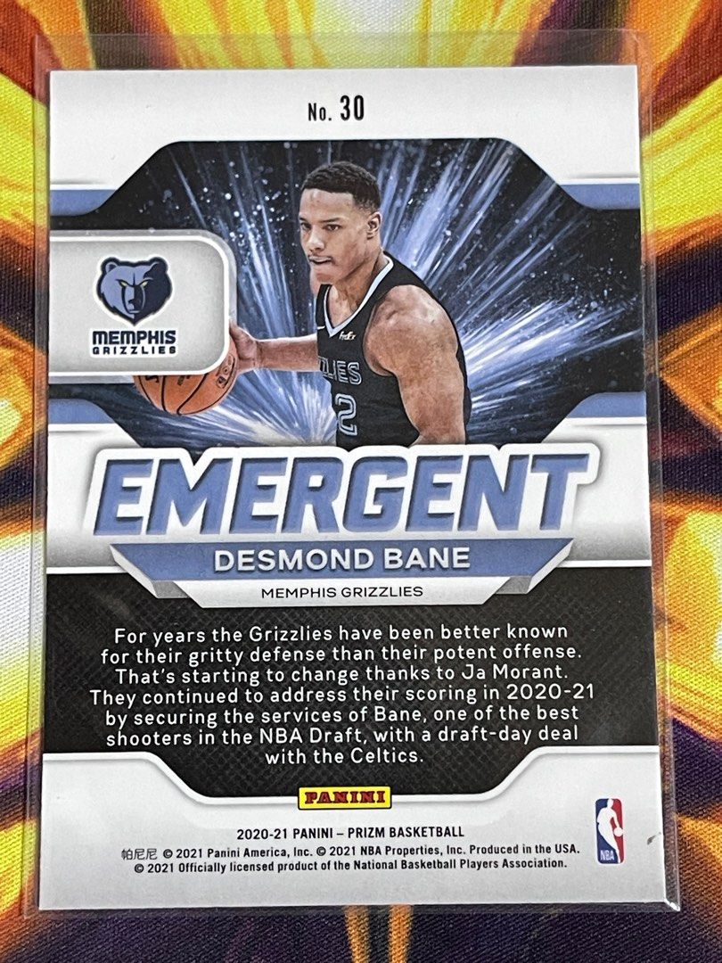 Desmond Bane Basketball Edit Poster Grizzlies - Desmond Bane