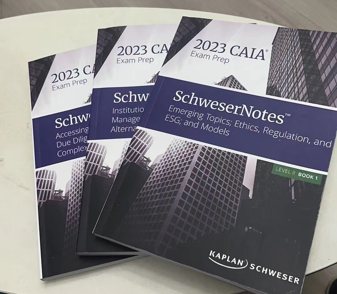 2023 CAIA Level I / II 1 / 2 Kaplan Schweser Notes, 興趣及遊戲, 書本
