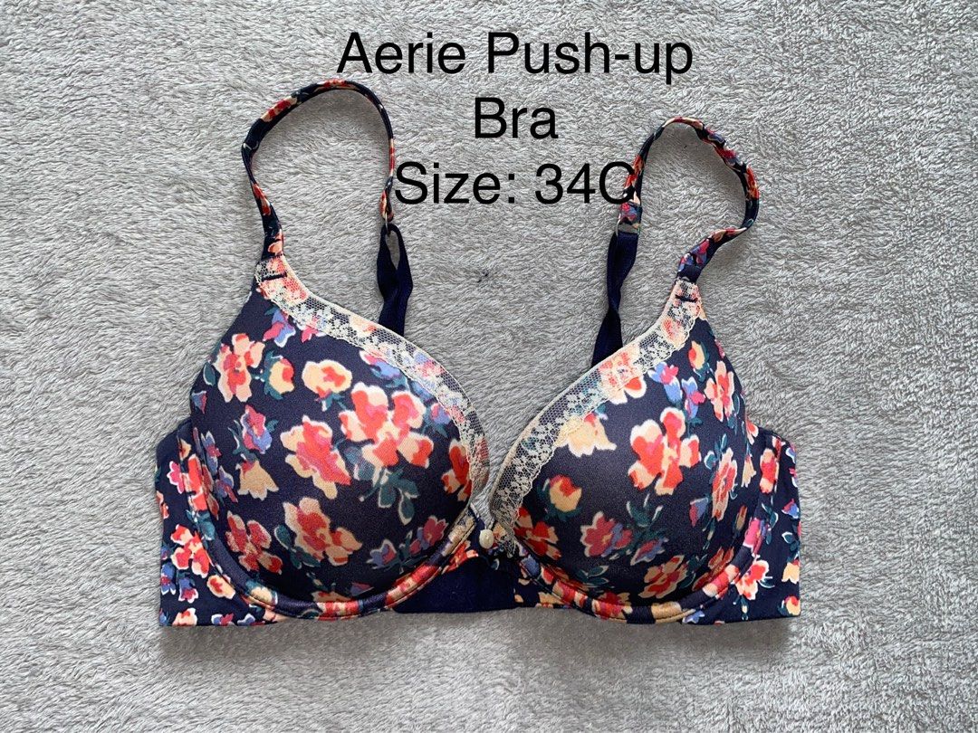 34C/36B Aerie Push-up Floral Bra, Women's Fashion, Undergarments