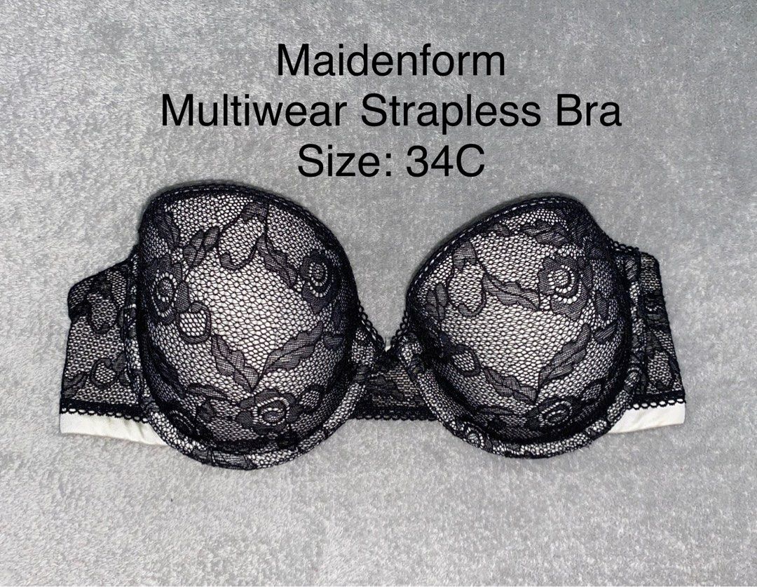 34C/36B Maidenform Strapless Bra, Women's Fashion, Undergarments &  Loungewear on Carousell