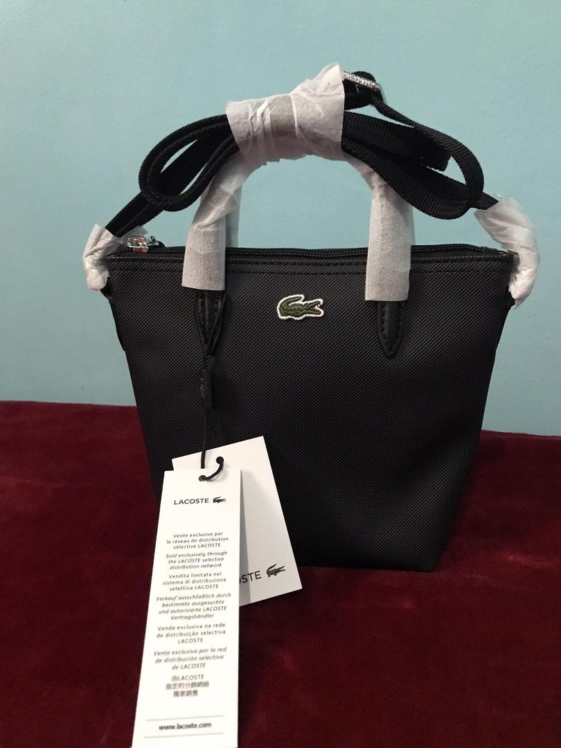 Original Lacoste Mini Zip Tote Sling Bag
