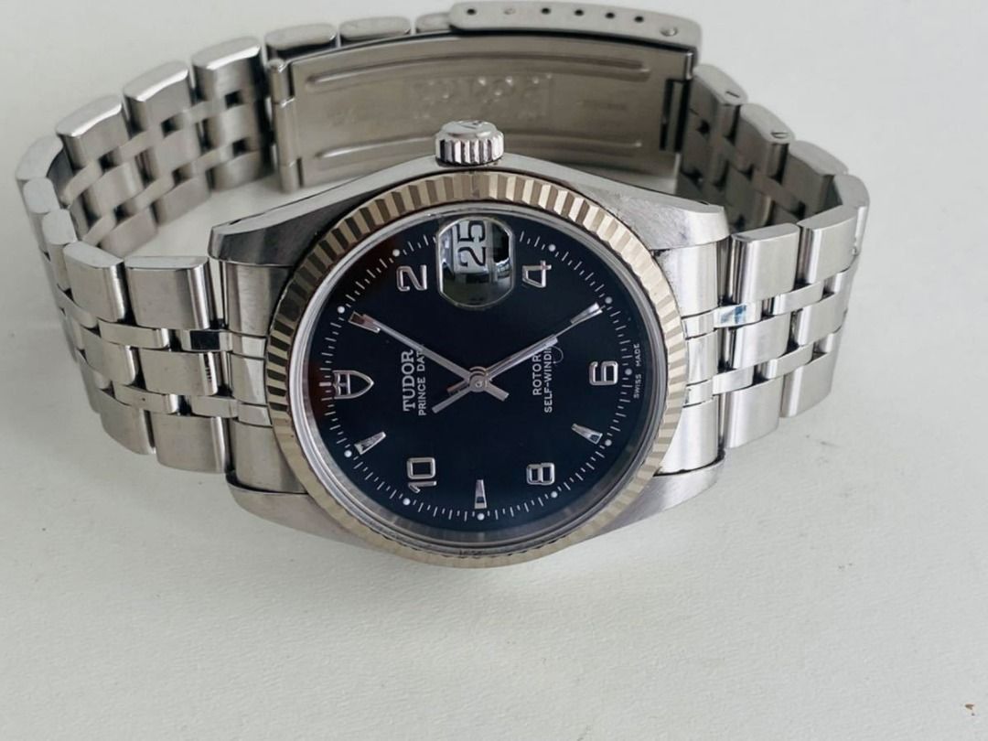 美品TUDOR 74034 Prince Date WG SS 2009年, 名牌, 手錶- Carousell
