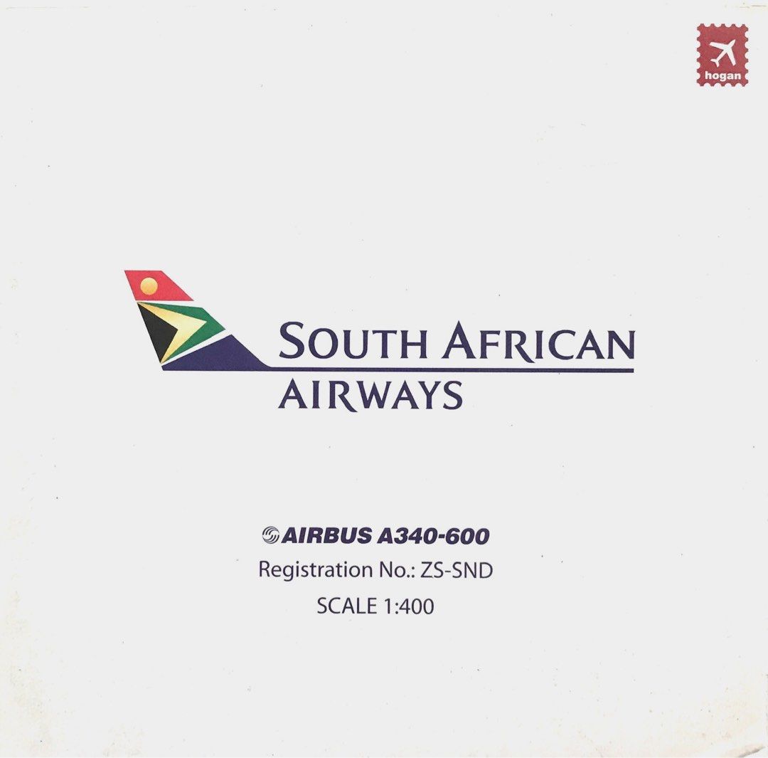 A340600 South African Airways, Scale 1400 Registration ZSSND