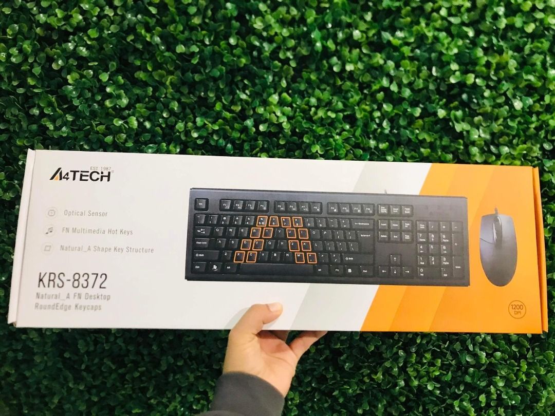 A4Tech KRS-8372 Combo Keyboard and Mouse USB (Black) on Carousell