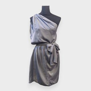 Acne Studios Silk One Shoulder Dress