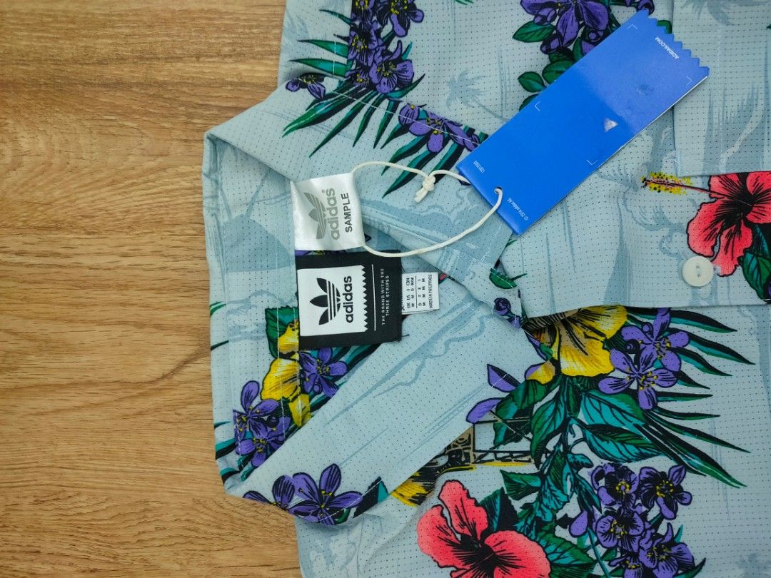 Adidas Floral Shirt SAMPLE Men s Fashion Tops Sets Formal