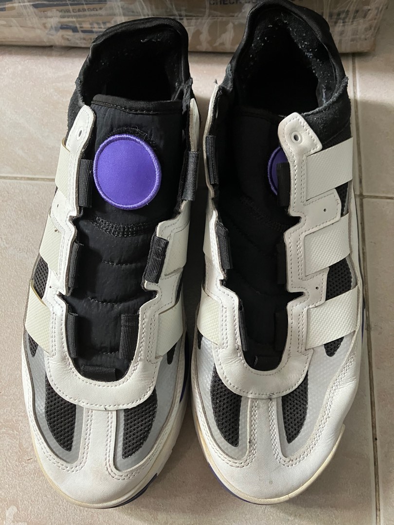 Adidas niteball white purple on Carousell