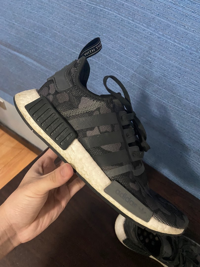 Adidas NMD Black Camo Camouflage - Size 9 Men's (PRELOVED), Men's Fashion,  Footwear, Sneakers on Carousell