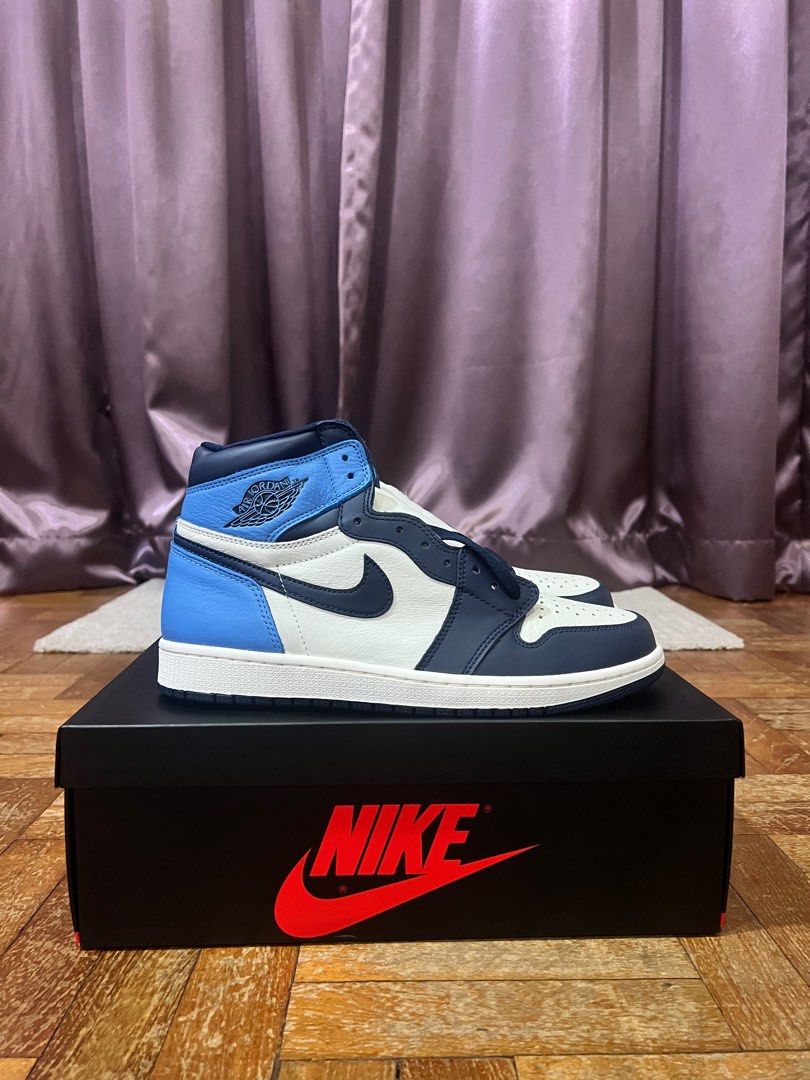 Nike air jordan best sale 1 high obsidian