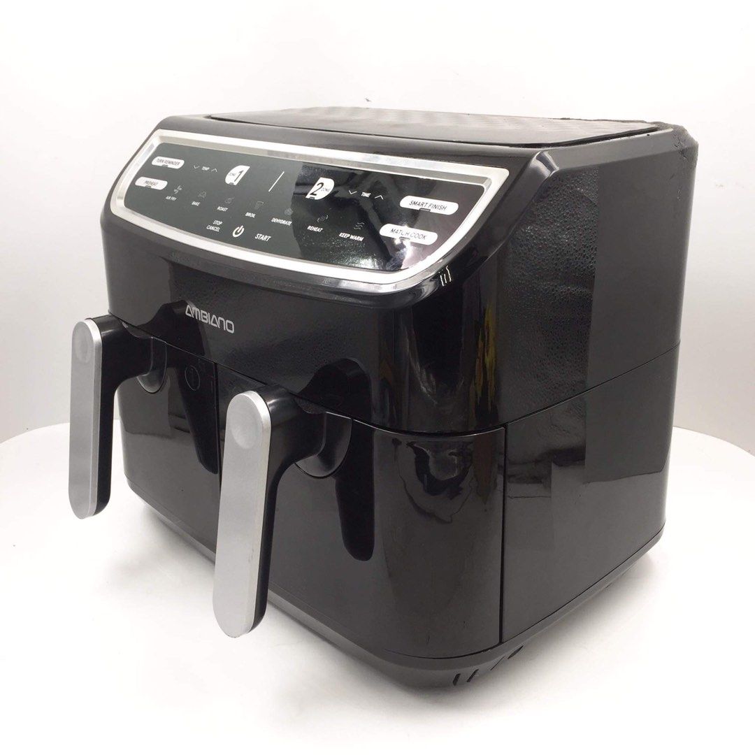 AMBIANO Dual Basket Air Fryer 220 volts, TV & Home Appliances, Kitchen