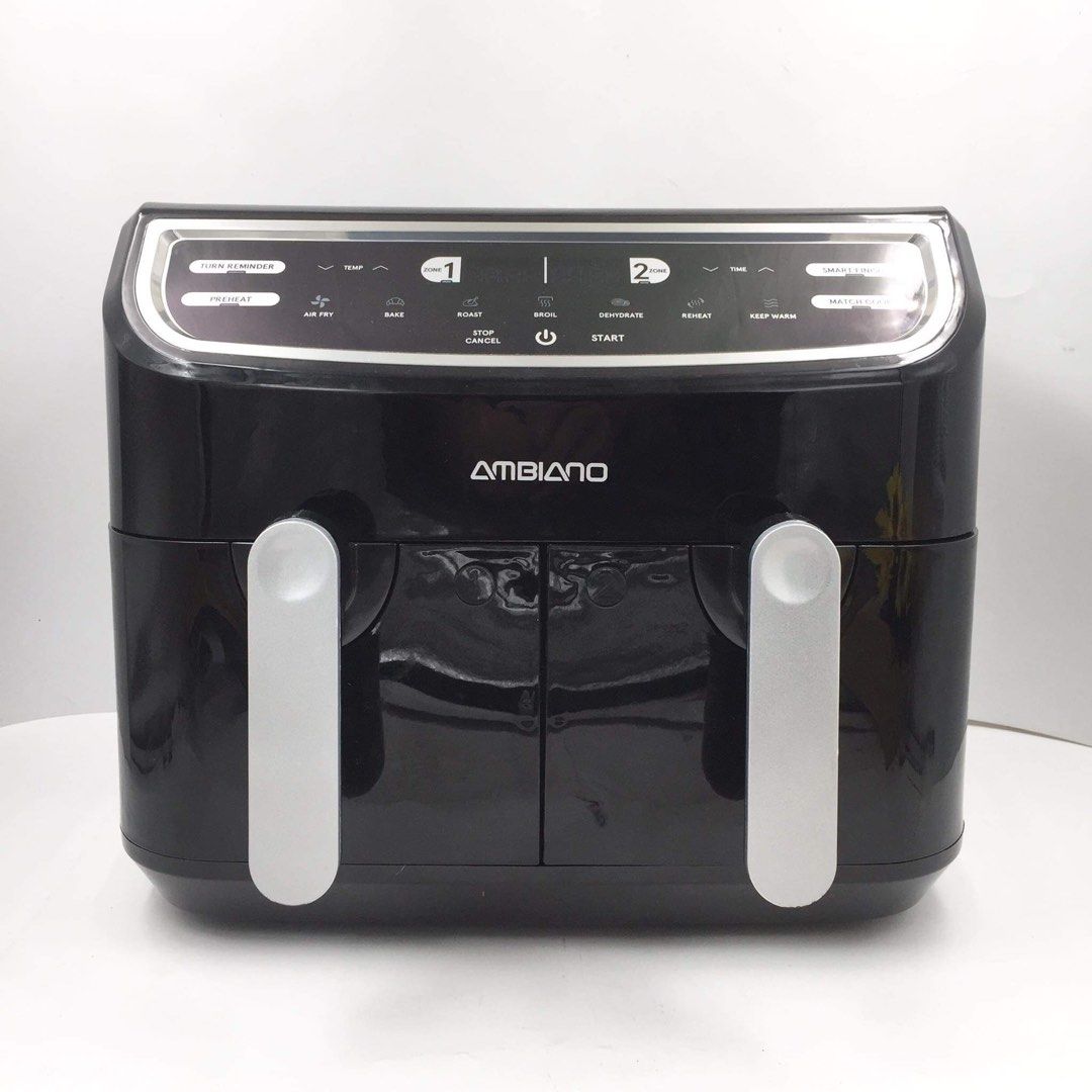 AMBIANO Dual Basket Air Fryer 220 volts, TV & Home Appliances, Kitchen Appliances, Fryers on