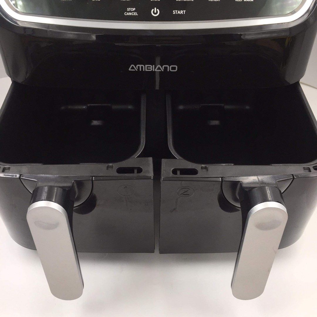 AMBIANO Dual Basket Air Fryer 220 volts, TV & Home Appliances, Kitchen Appliances, Fryers on