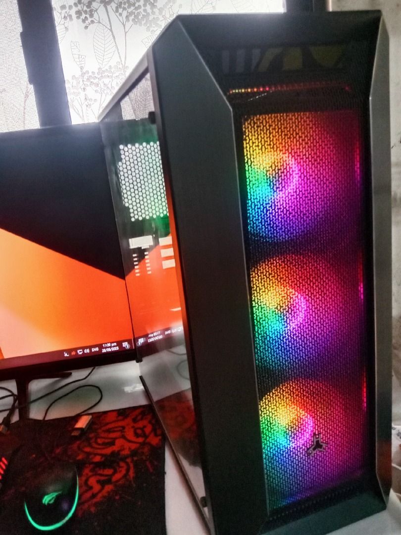 AMD A10 PRO 7800B GAMING PC (Category: Desktops) located in Las Pinas. Submitted by mikko.gomez (Listing ID 1240284948, Image 1). Description: For sale Gaming Desktop CPU only No Monitor Specs: AMD A10 PRO 7800B (12 Compute Cores) MSI A68HM-E33 V2 Motherboard 12GB RAM (8+4) 1Terabyte HDD 500W 80+ Bronze True Rated PSU Rakk Sinaya Case with 3 MSI RGB Fan Integrated GPU only Radeon R7 Graphics Malakas na malakas sa gaming, kayang kaya VALORANT, DOT