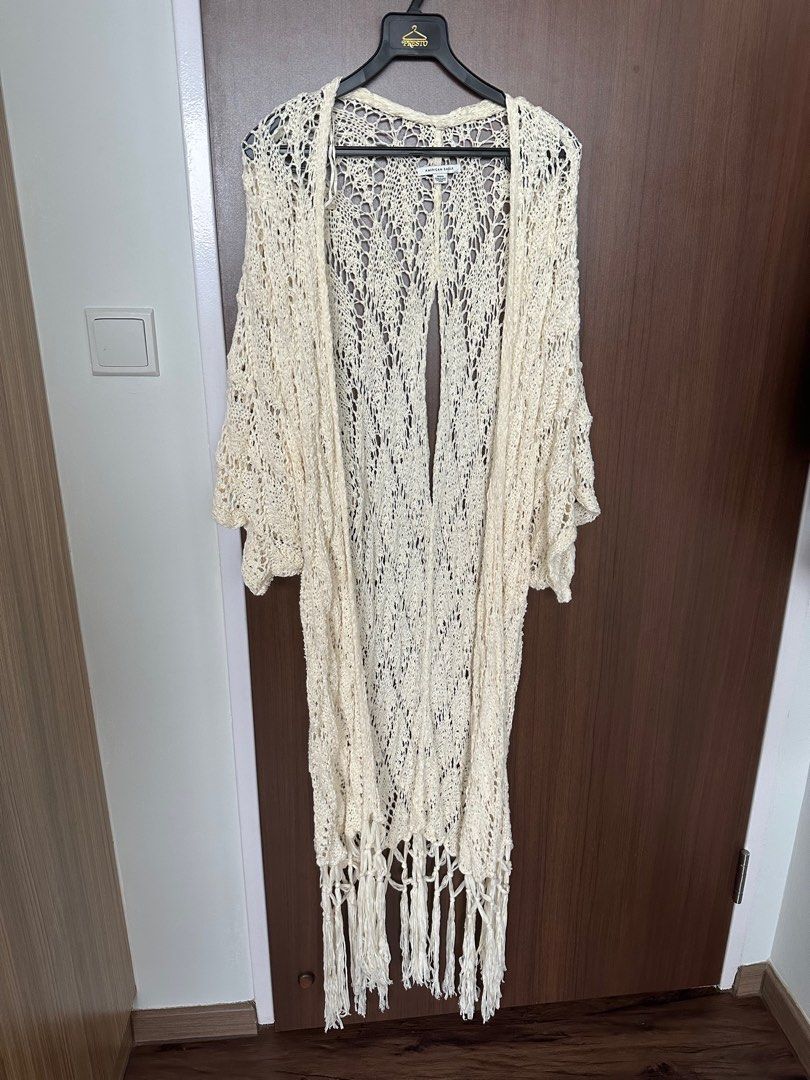 Ae fringe clearance cardigan