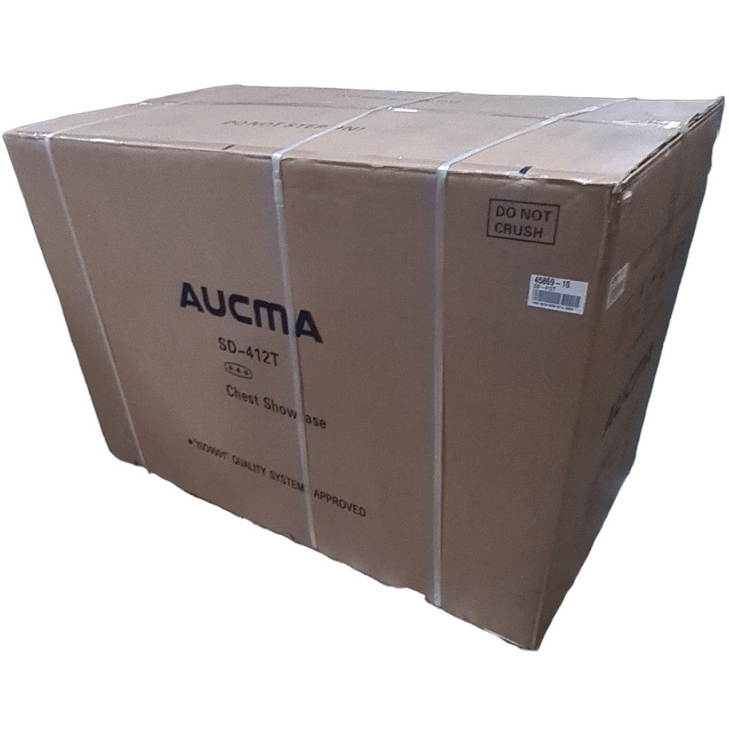AUCMA 412 Litres Sliding Glass Door Showcase Chest Freezer SD412T, TV