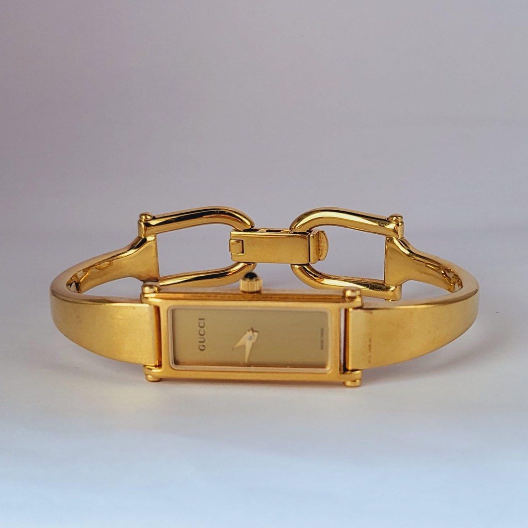 Gucci gold bangle watch 1500l 2025