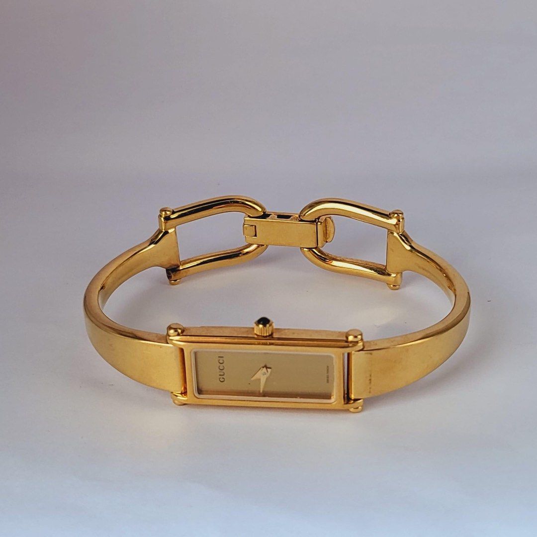 Authentic Gucci 1500L bangle watch (Category: Luxury Watches) located in Manila. Submitted by bagislifeshop (Listing ID 1240253477, Image 2). Description: Authentic Gucci 1500L bangle watch Rank A Condition Small to Med wrist size With provided gucci box .