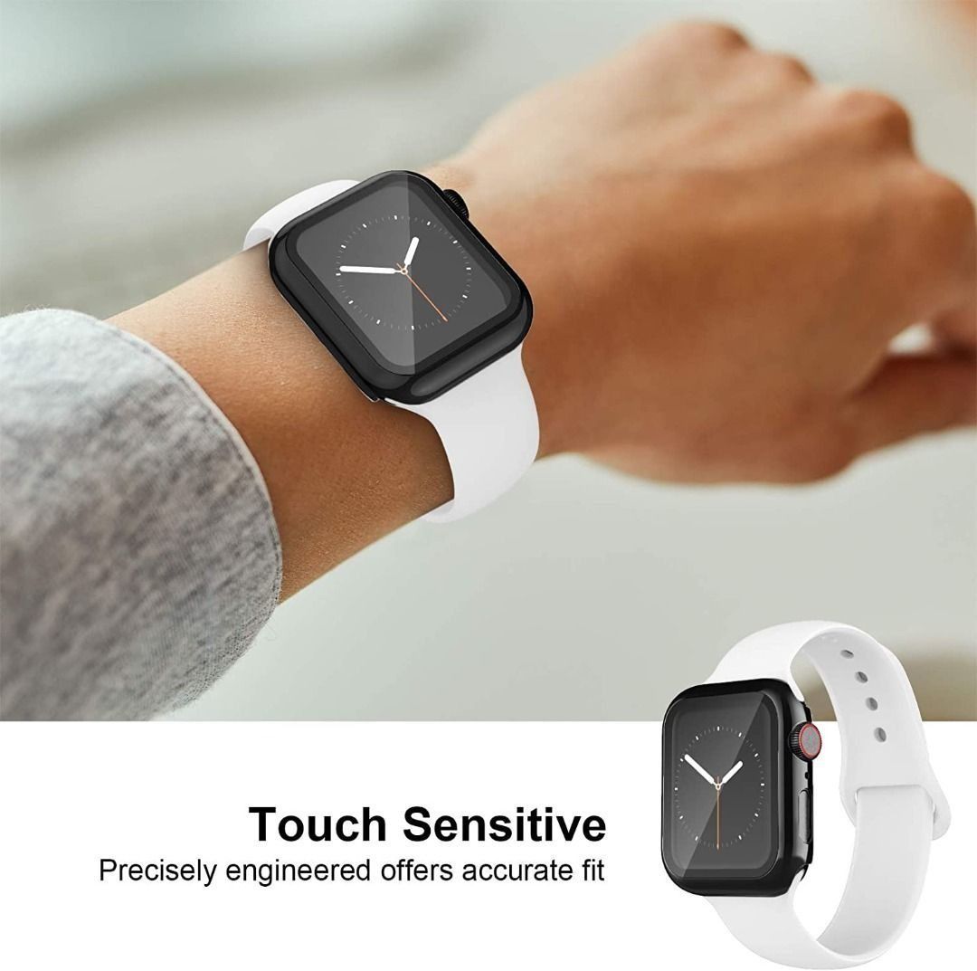 White band with online black apple watch