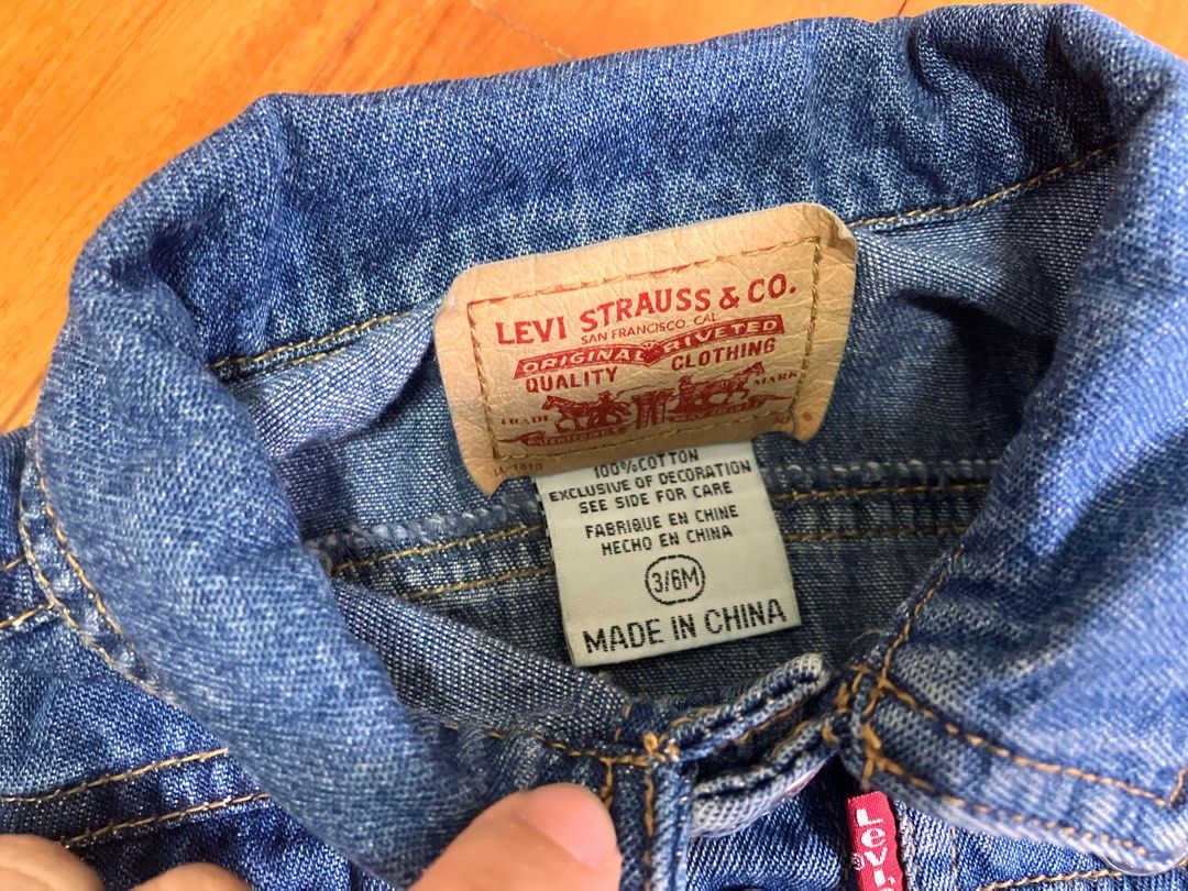 Infant levi outlet jean jacket
