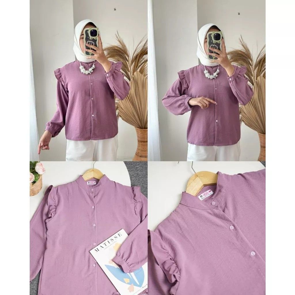 Baju ruffle top shop