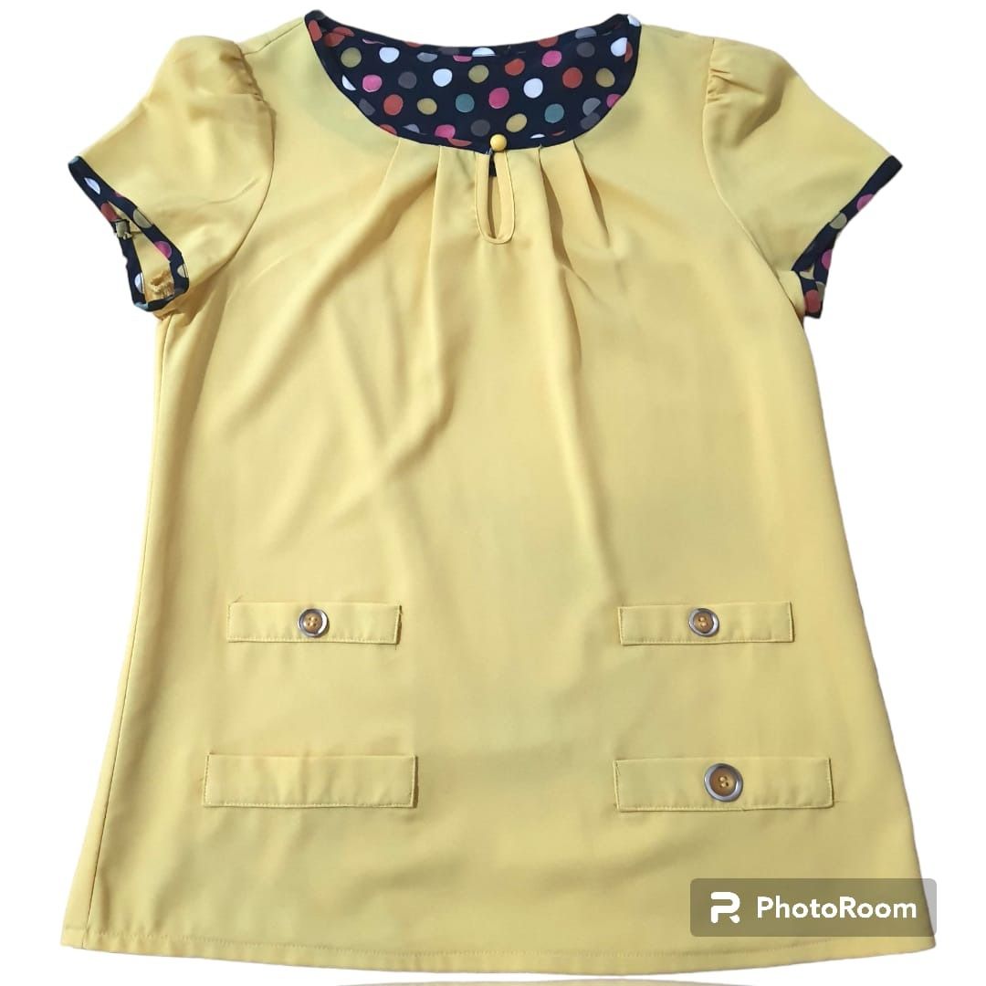 Baju warna Kuning, Fesyen Wanita, Pakaian Wanita, Atasan di Carousell