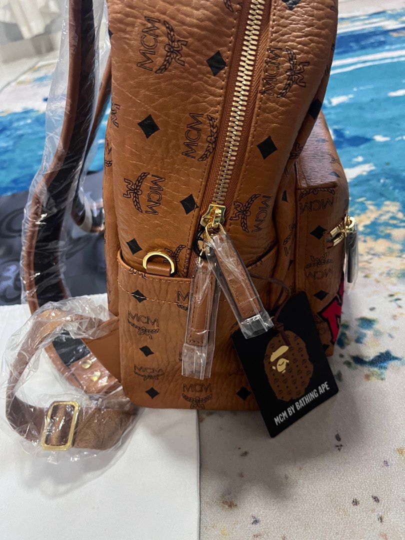 MCM X BAPE Belt Bag, Luxury, Bags & Wallets on Carousell