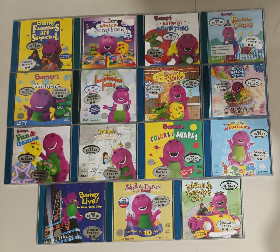 Barney the dinosaur vcds set of 10, Hobbies & Toys, Music & Media, CDs ...