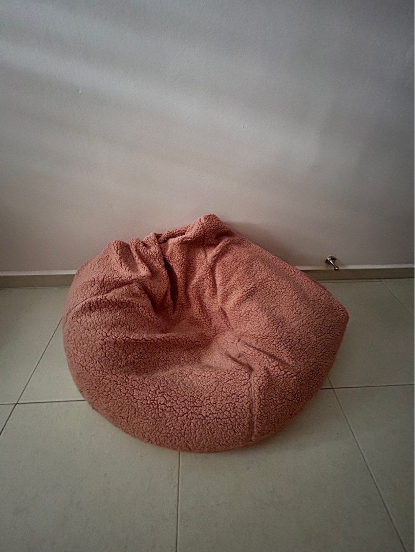Dunelm pink online bean bag