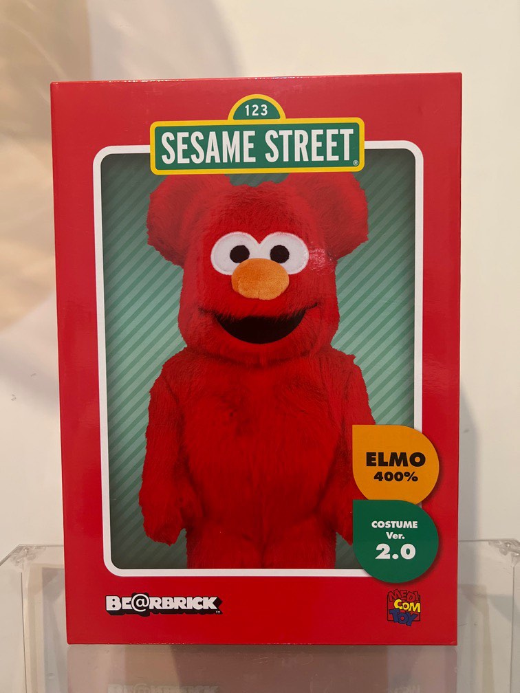 Bearbrick Elmo 400% ver 2.0, 興趣及遊戲, 玩具& 遊戲類- Carousell