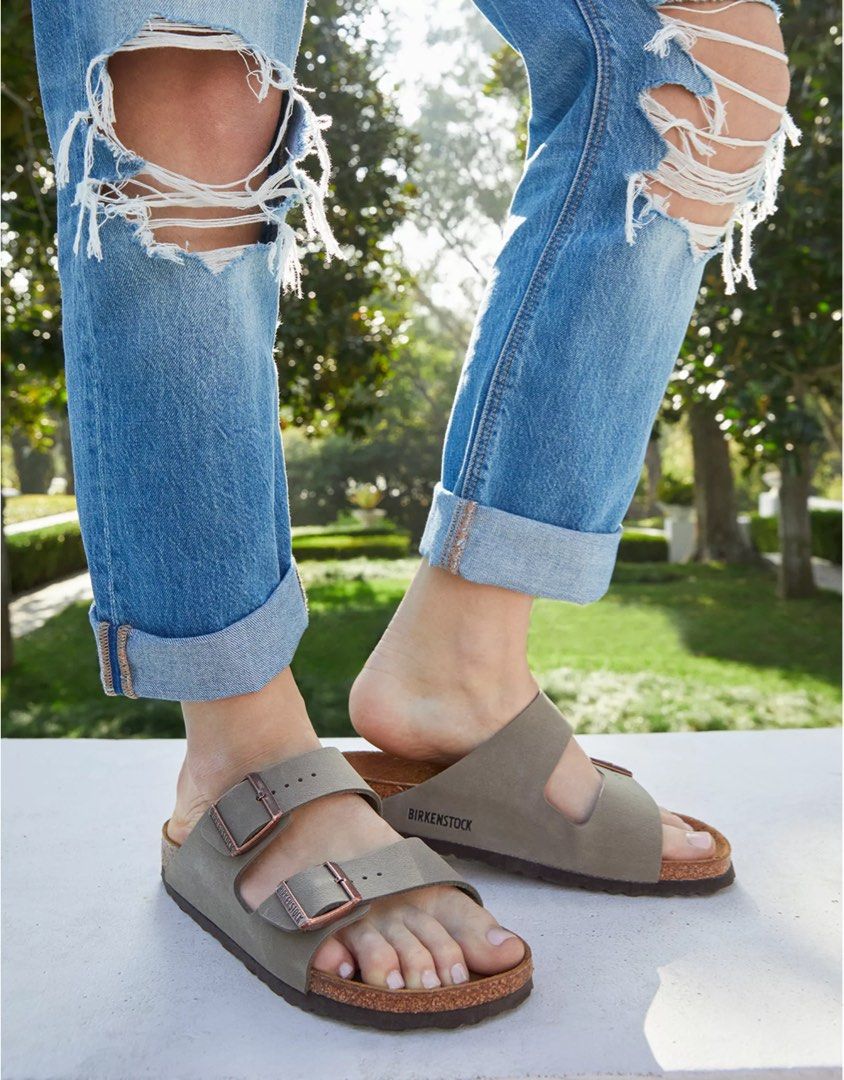 Authentic Birkenstock Arizona in Stone