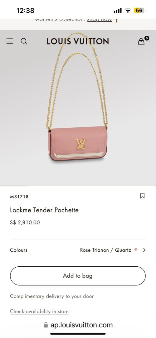 Louis Vuitton LockMe Tender Pochette