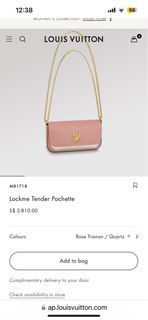 Any previews of these? Similar to the lockme tender pochette? :  r/Louisvuitton