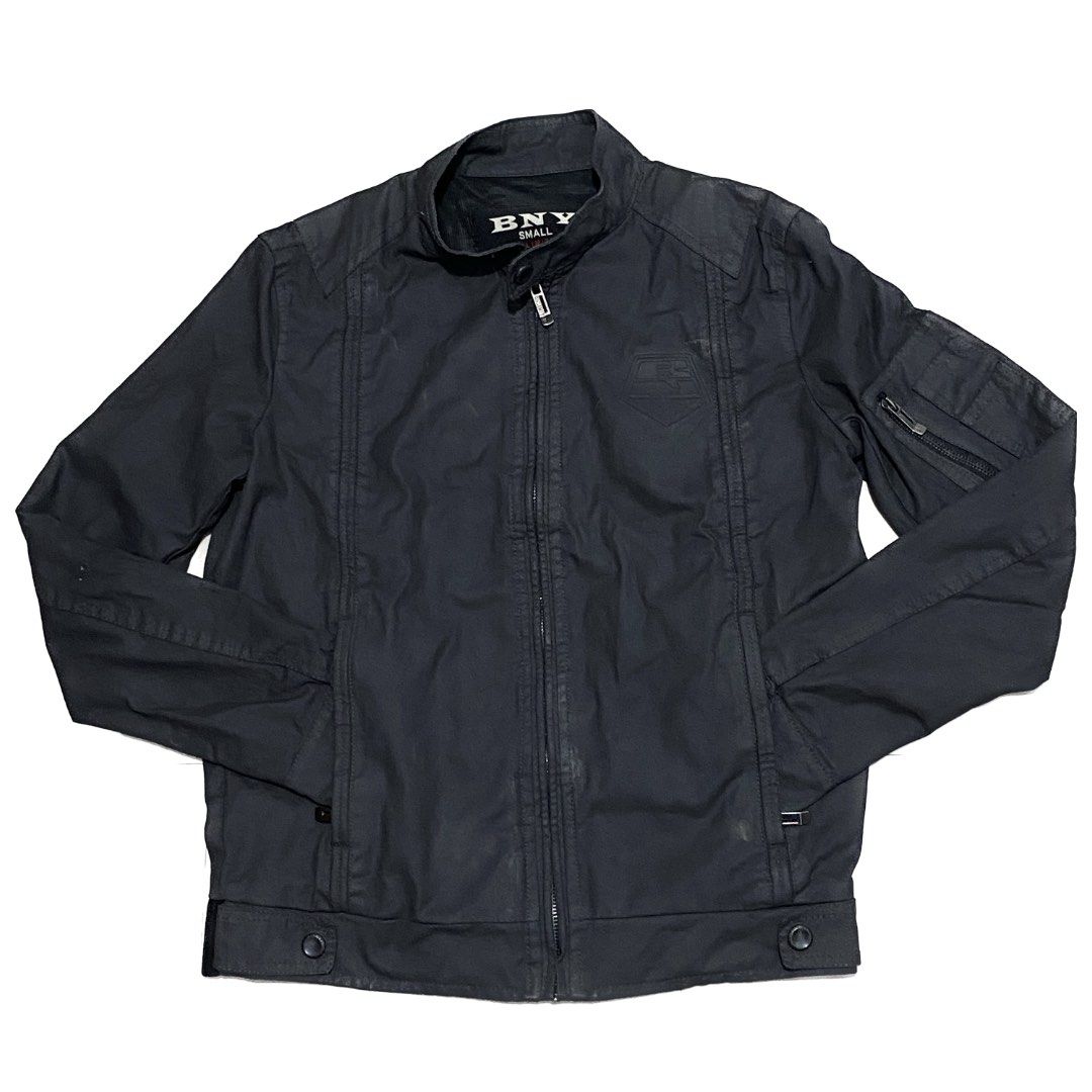 BNY Unlimited Jacket Gray Syntethic Leather Men s Fashion Coats Jackets and Outerwear on Carousell