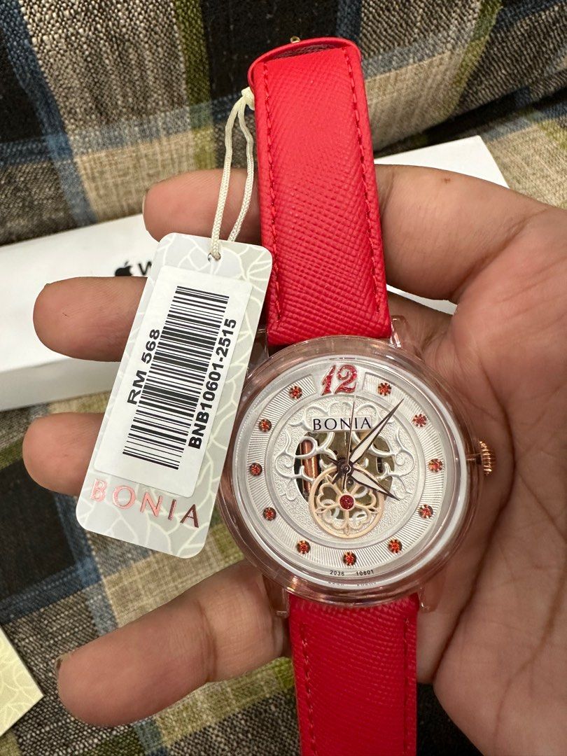 Bonia watch leather strap sales