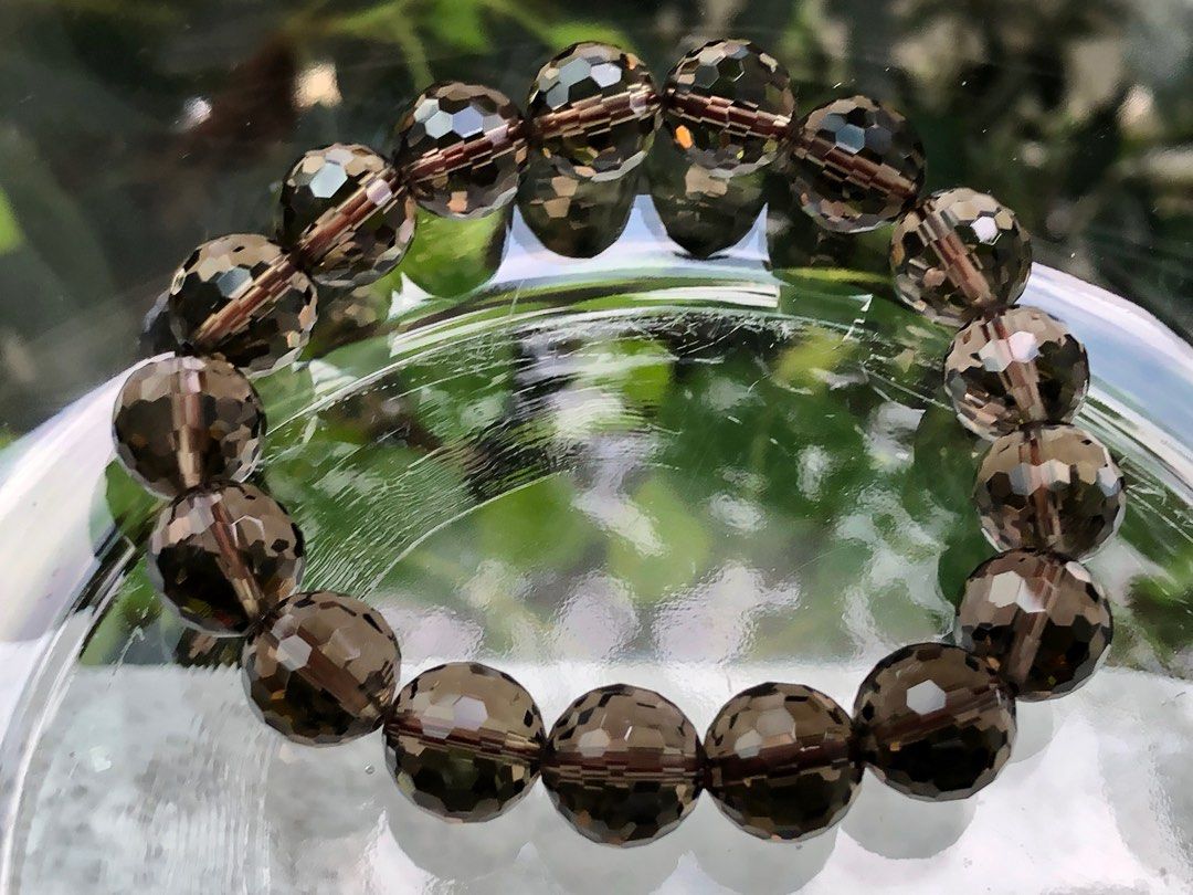 Faceted deals smoky quartz