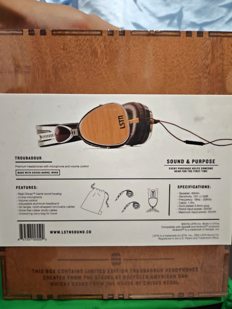 Brand New Limited Edition LSTN Headphones, Audio, Headphones & Headsets