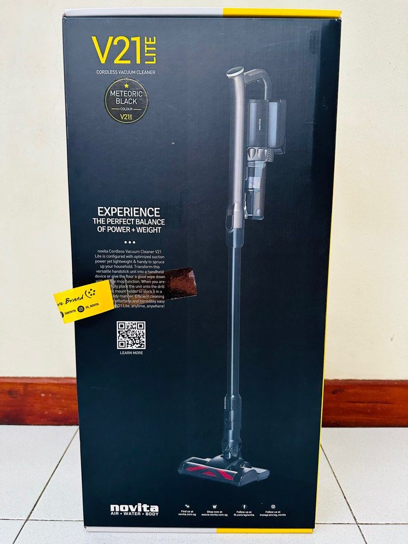 Brand New Novita V21 Lite cordless vacuum cleaner, TV & Home