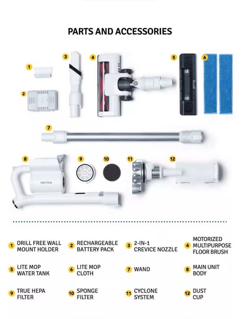 Brand New Novita V21 Lite cordless vacuum cleaner, TV & Home