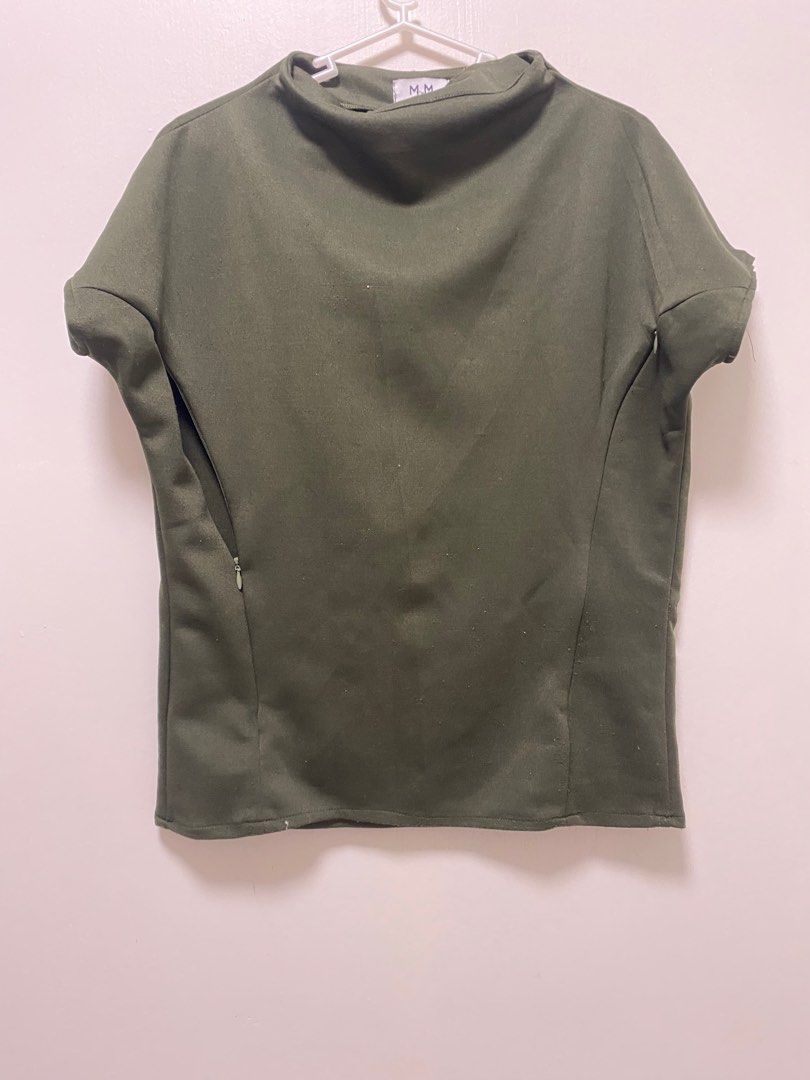 Breastfeeding Top Army Green Women s Fashion Tops Others Tops
