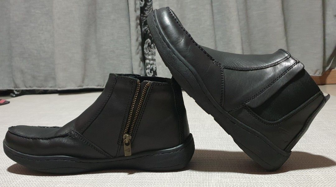 Camel Active Men Black Hanson Leather Boots Size UK6 EU40 Men s
